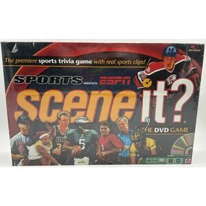Scene It Sports Powered by ESPN DVD Board Game Sports Trivia Brand New Sealed